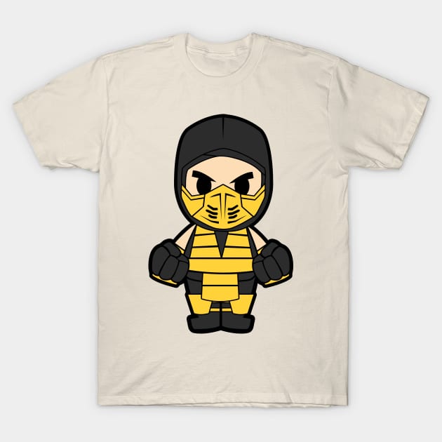 Scorpion Mortal Kombat Chibi T-Shirt by untitleddada